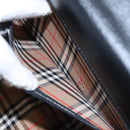 Burberrys Hand Bag Leather 2way Black Silver Auth ep6872-19