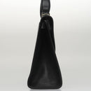 Burberrys Hand Bag Leather 2way Black Silver Auth ep6872-4