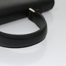 Burberrys Hand Bag Leather 2way Black Silver Auth ep6872-7