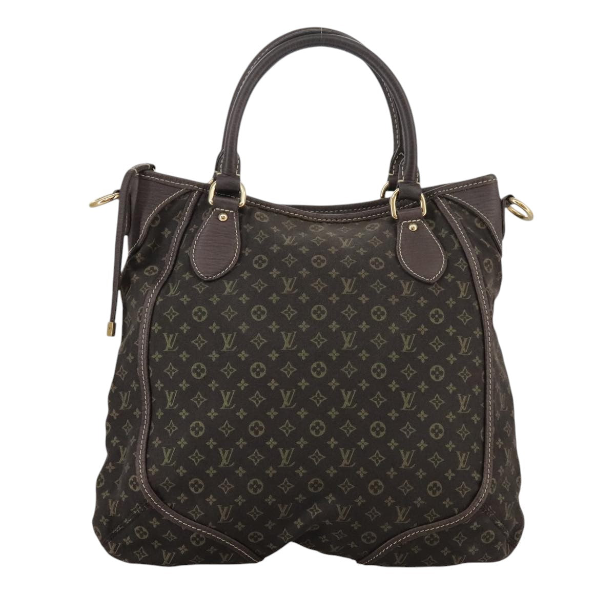 LOUIS VUITTON Monogram Mini Lin Buzasu Anjoul Bag Brown M95617 LV Auth ep6886