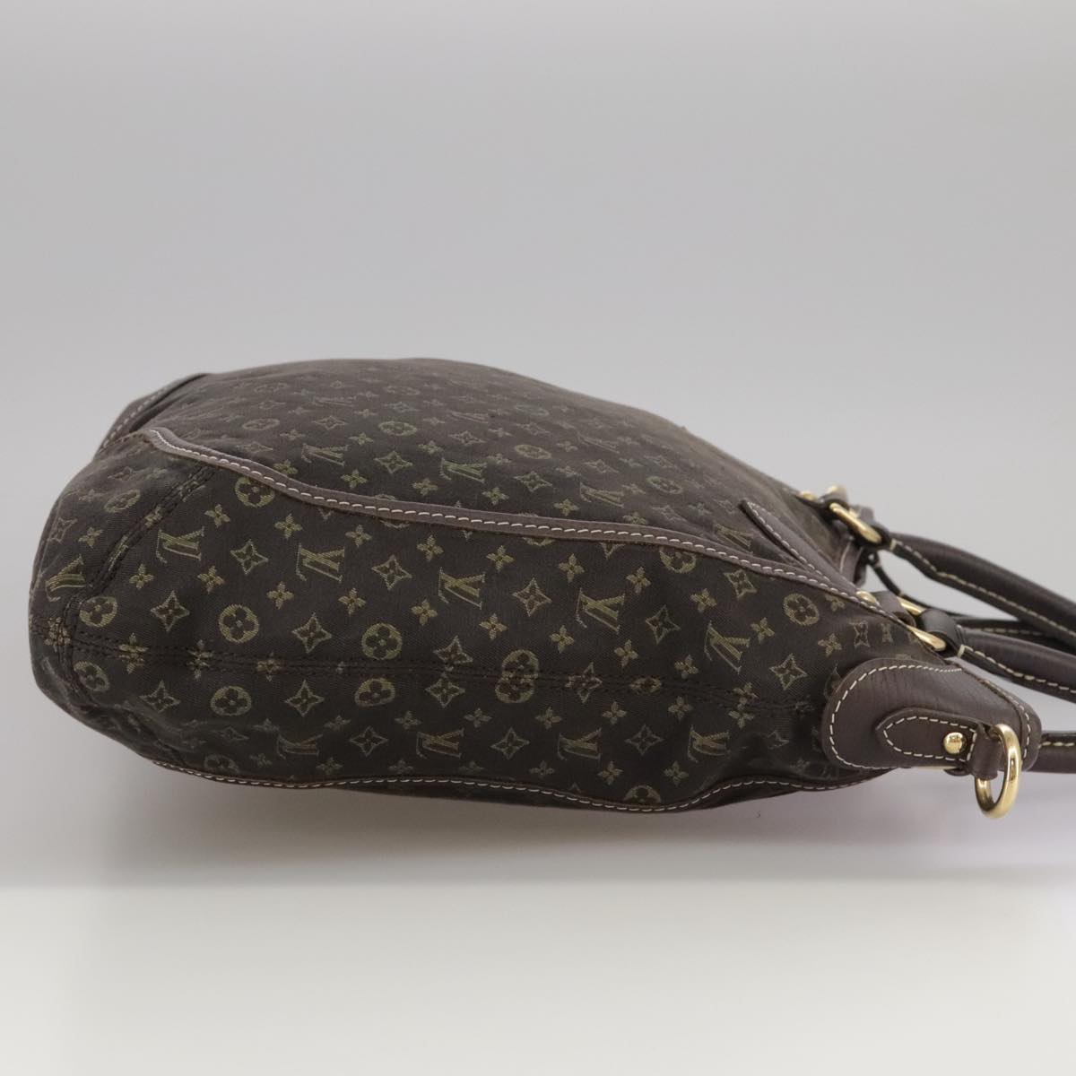 LOUIS VUITTON Monogram Mini Lin Buzasu Anjoul Bag Brown M95617 LV Auth ep6886