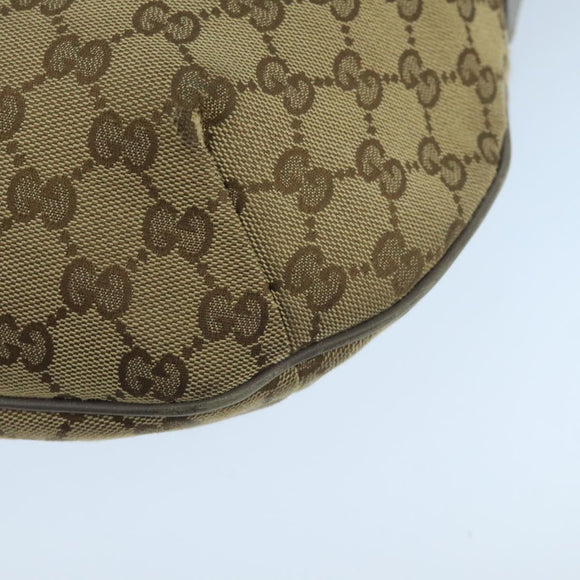 GUCCI Sherry Line GG Canvas Shoulder Bag Beige Gray pink 181092 Auth ep6891