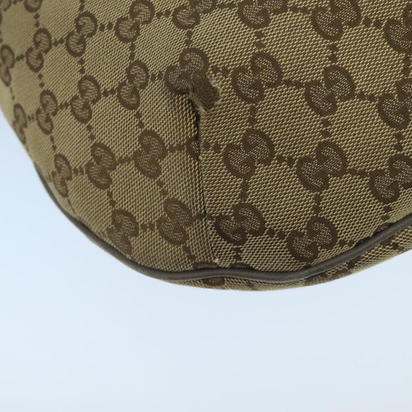 GUCCI Sherry Line GG Canvas Shoulder Bag Beige Gray pink 181092 Auth ep6891