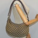 GUCCI Sherry Line GG Canvas Shoulder Bag Beige Gray pink 181092 Auth ep6891-22