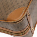 GUCCI Micro GG Supreme Hand Bag PVC Leather Beige Gold Auth ep6917-16