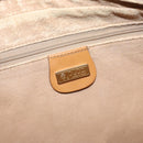 GUCCI Micro GG Supreme Hand Bag PVC Leather Beige Gold Auth ep6917-16