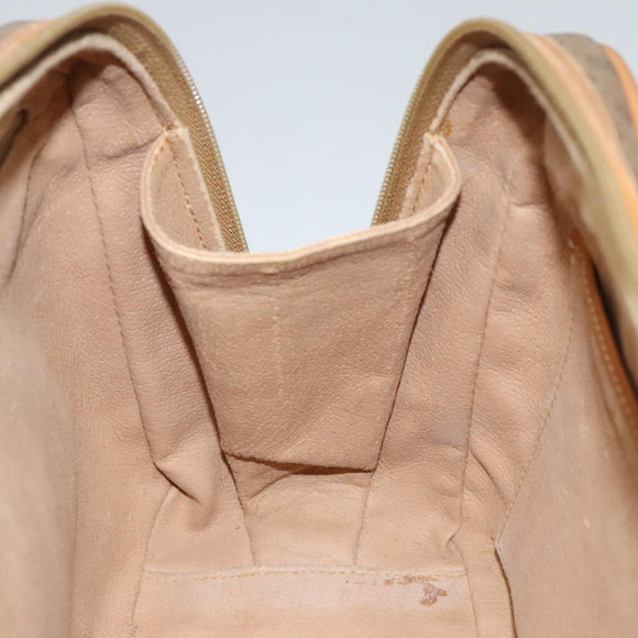 GUCCI Micro GG Supreme Hand Bag PVC Leather Beige Gold Auth ep6917