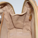 GUCCI Micro GG Supreme Hand Bag PVC Leather Beige Gold Auth ep6917-21
