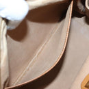 GUCCI Micro GG Supreme Hand Bag PVC Leather Beige Gold Auth ep6917-21