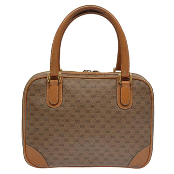 GUCCI Micro GG Supreme Hand Bag PVC Leather Beige Gold Auth ep6917 - 0