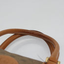 GUCCI Micro GG Supreme Hand Bag PVC Leather Beige Gold Auth ep6917-8