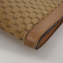 GUCCI Micro GG Canvas Clutch Bag Beige Auth ep6918-7