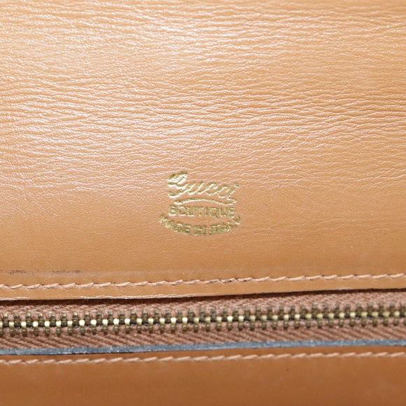 GUCCI Micro GG Canvas Clutch Bag Beige Auth ep6918