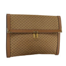 GUCCI Micro GG Canvas Clutch Bag Beige Auth ep6918-1