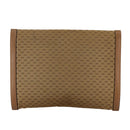 GUCCI Micro GG Canvas Clutch Bag Beige Auth ep6918-2