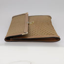 GUCCI Micro GG Canvas Clutch Bag Beige Auth ep6918-3