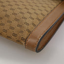 GUCCI Micro GG Canvas Clutch Bag Beige Auth ep6918-15
