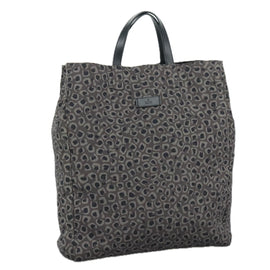 GUCCI Tote Bag Canvas Black Auth ep6974