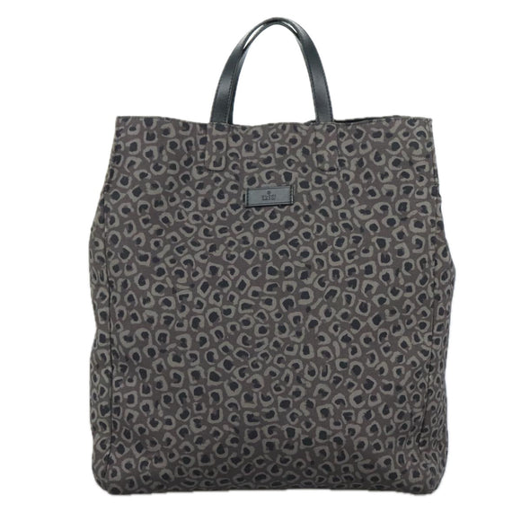 GUCCI Tote Bag Canvas Black Auth ep6974