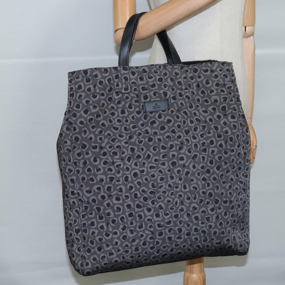 GUCCI Tote Bag Canvas Black Auth ep6974