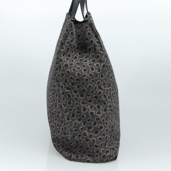 GUCCI Tote Bag Canvas Black Auth ep6974