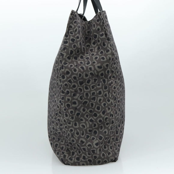 GUCCI Tote Bag Canvas Black Auth ep6974