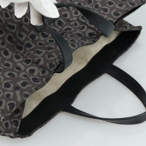 GUCCI Tote Bag Canvas Black Auth ep6974