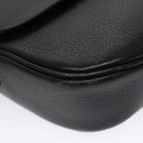Burberrys Shoulder Bag Leather Black Auth ep6980-14