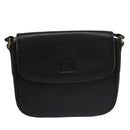 Burberrys Shoulder Bag Leather Black Auth ep6980-2