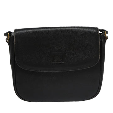Burberrys Shoulder Bag Leather Black Auth ep6980 - 0