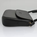 Burberrys Shoulder Bag Leather Black Auth ep6980-4