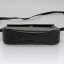 Burberrys Shoulder Bag Leather Black Auth ep6980-9