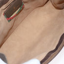 GUCCI GG Supreme Web Sherry Line Clutch Bag PVC Beige Red 89 01 033 Auth ep6982-14