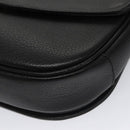 Burberrys Shoulder Bag Leather Black Gold Auth ep6988-10