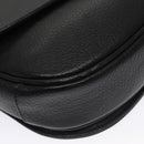 Burberrys Shoulder Bag Leather Black Gold Auth ep6988-11