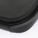 Burberrys Shoulder Bag Leather Black Gold Auth ep6988-16