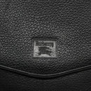 Burberrys Shoulder Bag Leather Black Gold Auth ep6988-14