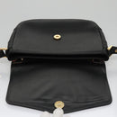Burberrys Shoulder Bag Leather Black Gold Auth ep6988-15