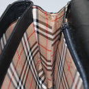 Burberrys Shoulder Bag Leather Black Gold Auth ep6988-18