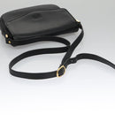Burberrys Shoulder Bag Leather Black Gold Auth ep6988-7