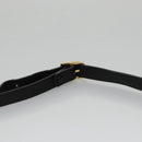 Burberrys Shoulder Bag Leather Black Gold Auth ep6988-8