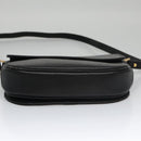 Burberrys Shoulder Bag Leather Black Gold Auth ep6988-9
