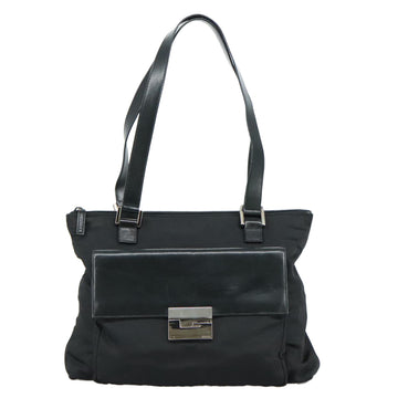 GUCCI Tote Bag Nylon Black Silver 000 1705 0571 Auth ep6991 - 0