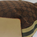 GUCCI GG Canvas Sherry Line Tote Bag Brown 31243 Auth ep7003-15