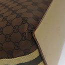 GUCCI GG Canvas Sherry Line Tote Bag Brown 31243 Auth ep7003-16