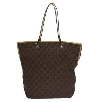 GUCCI GG Canvas Sherry Line Tote Bag Brown 31243 Auth ep7003 - 0