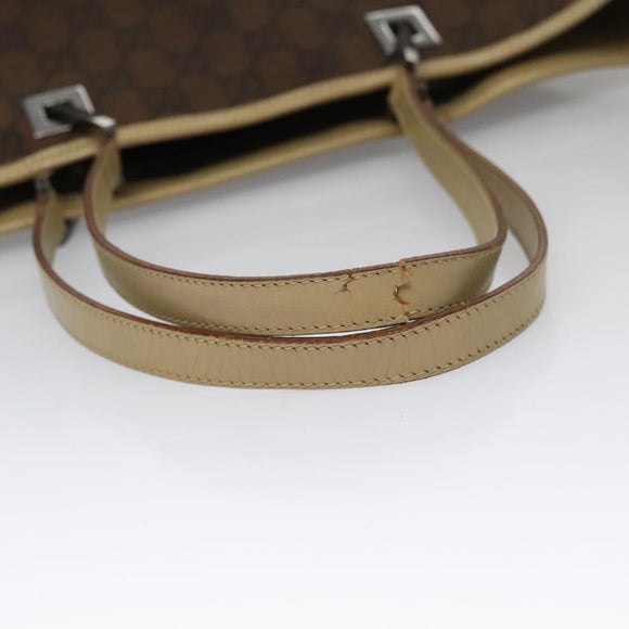 GUCCI GG Canvas Sherry Line Tote Bag Brown 31243 Auth ep7003