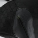 GUCCI GG Canvas Tote Bag Outlet Black Silver 180449 Auth ep7007-14