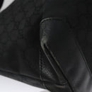 GUCCI GG Canvas Tote Bag Outlet Black Silver 180449 Auth ep7007-16