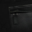 GUCCI GG Canvas Tote Bag Outlet Black Silver 180449 Auth ep7007-17